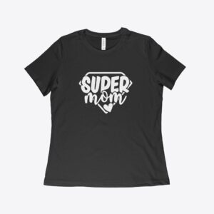 Stylish super mom jersey t-shirt for everyday wear.