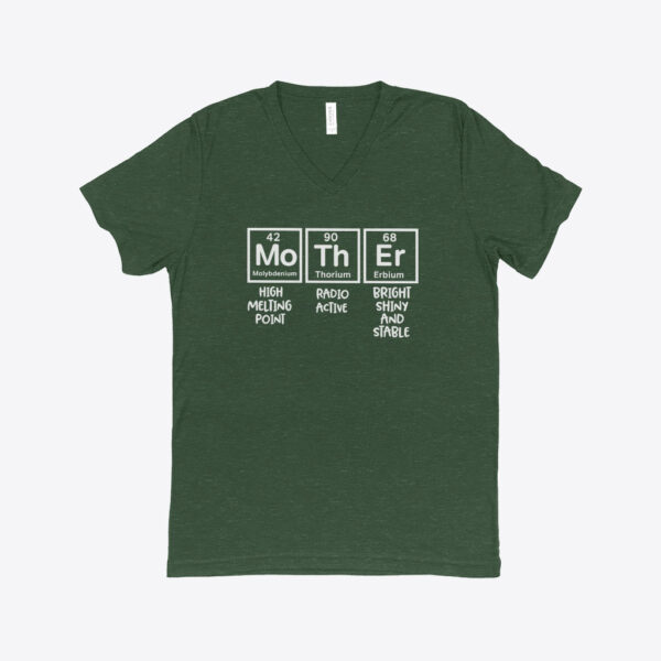 Mother Periodic Table Women's Triblend V-Neck T-Shirt in black.