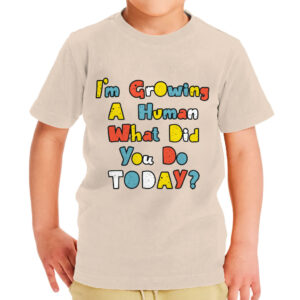 Image of "I'm Growing a Human" Toddler T-Shirt - Vibrant and playful.