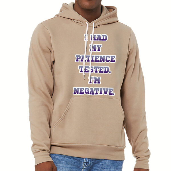 Model wearing Funny Quote Sponge Fleece Hoodie.