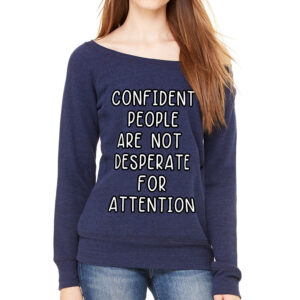 Cool Design Wide Neck Sweatshirt - Comfortable and Fashionable Apparel