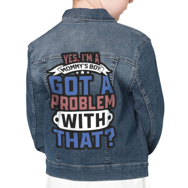 Cute Funny Kids' Denim Jacket - Playful Fashion for Children