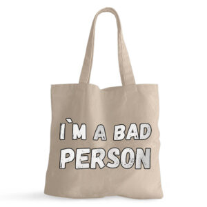 Sarcastic Cool Unique Small Tote Bag - Statement Fashion Accessory