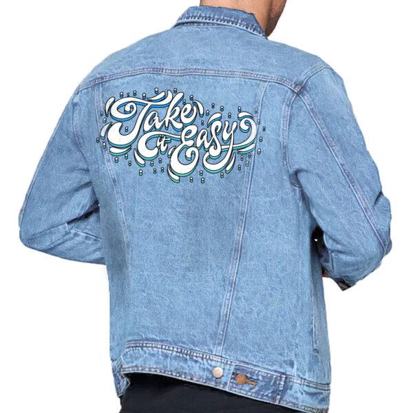 Take It Easy Light Washed Best Denim Jacket with relaxed style.