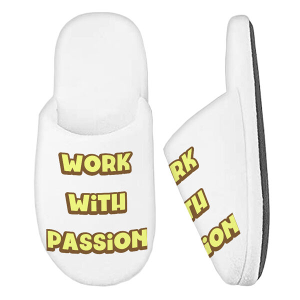 Motivational Memory Foam Slippers with inspiring messages.