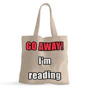 Book Lover Small Cool Graphic Tote Bag with book-themed design.