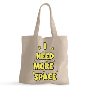 Small Print Trendy Tote Bag - Fashionable Shopping Accessory