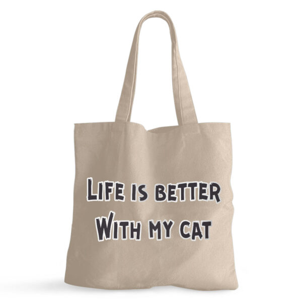 Image depicting Cat Lover Small Tote Bag.