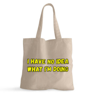 Image depicting Funny Quote Small Trendy Tote Bag.