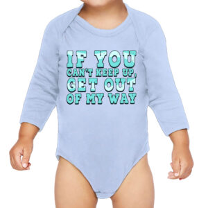 Image depicting Cool Quote Baby Long Sleeve Trendy Onesie.