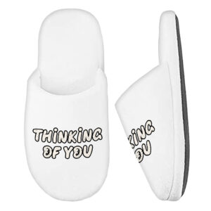 Image depicting Thinking of You Memory Cute Foam Slippers.