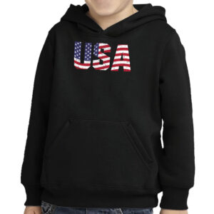 Image depicting USA Flag Toddler Pullover Patriotic Hoodie.