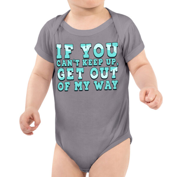 Jersey Onesie - Trendy and comfortable baby apparel with cool quotes.