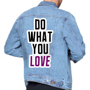 Do What You Love Light Men's Denim Jacket.