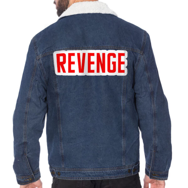 Revenge Men's Sherpa-Lined Denim Jacket.