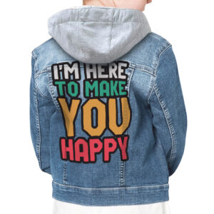 Cute Kids Quote Cool Denim Jacket.