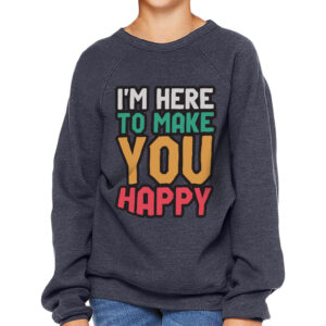 Cute Quote Kids' Raglan Sweatshirt."