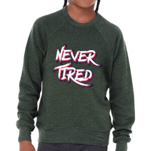 Kids' raglan sweatshirt with cool graphic design.