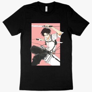 Levi Ackerman Best Anime T-Shirts featuring iconic design