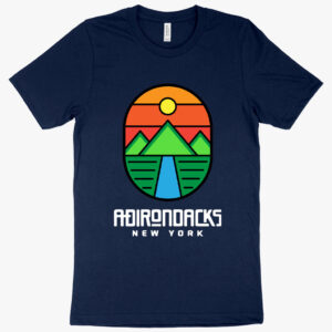 Unique Adirondack Mountains T-Shirt featuring scenic design