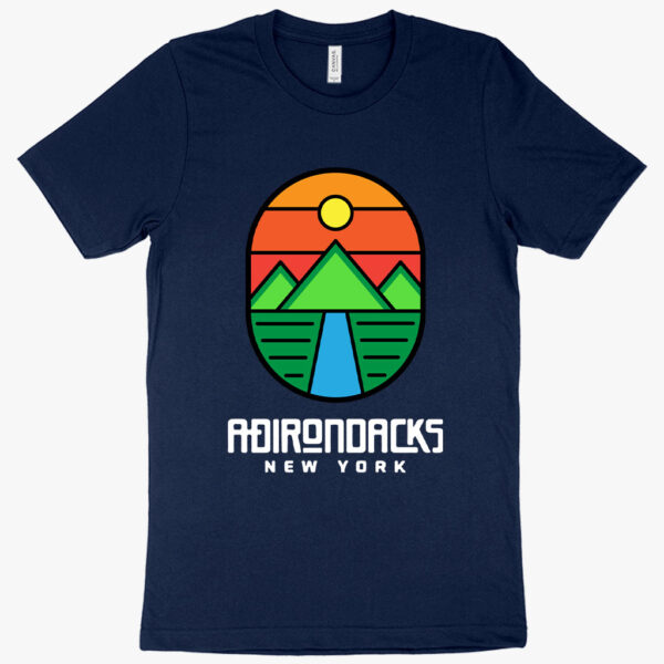 Unique Adirondack Mountains T-Shirt featuring scenic design