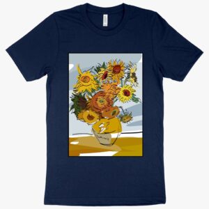 Van Gogh Art Print Sunflowers T-Shirt featuring sunflowers artwork