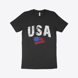 Made in USA American Flag T-Shirt featuring American flag design