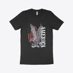 Cool Graphics Made in USA Patriotic T-Shirt featuring patriotic design