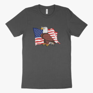 Funny Made in USA Patriotic T-Shirt featuring humorous patriotic design