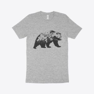 Made in USA Mountain Bear T-Shirt featuring mountain bear design