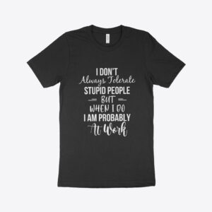 Made in USA Always Tolerate Unisex Jersey T-Shirt featuring tolerance message