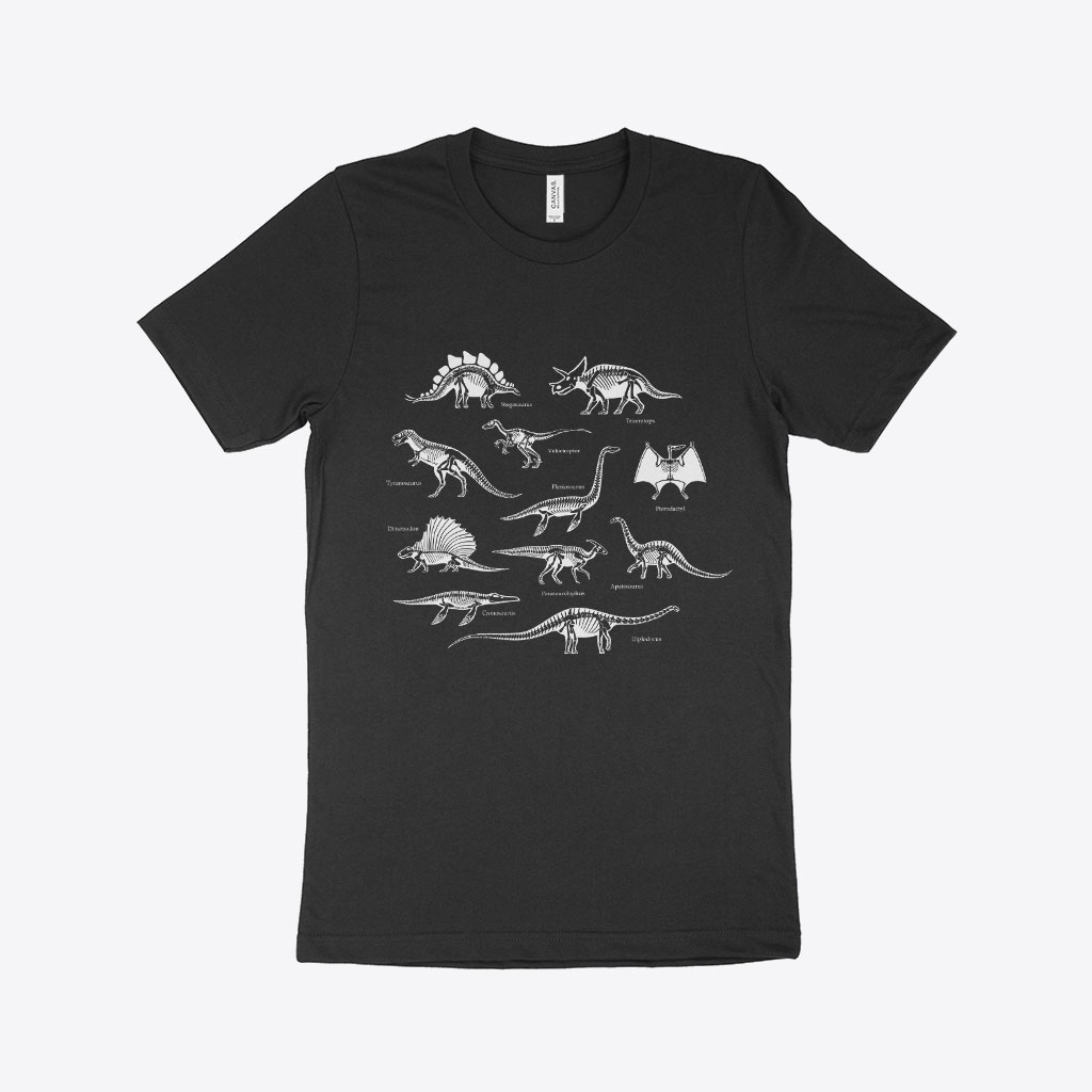 Dinosaur graphic tee shirt featuring a roaring T-Rex design.